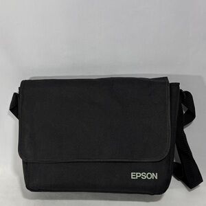Epson Black Camera Lens Travel Carry Bag Case With Strap ** 11.5 x 11 x 3.5”